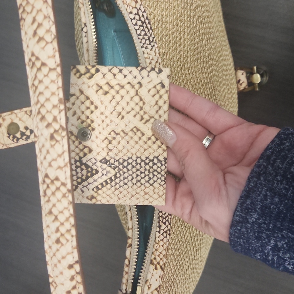 Host Pick! ERIC JAVITS - Jaqui bag with snakeskin accent NWOT - Picture 12 of 12